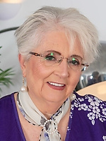 Charming gilf in a purple dress flaunts her curves with confident, classy poses