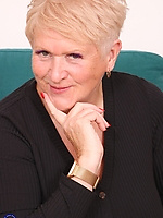 Mature nude milf stripping white lingerie, saggy tits, stockings, shaved pussy