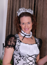 Experienced mature maid is always happy to show her goodies