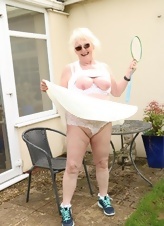 Naked granny with glasses is uploading her granny porn photos in our free gallery