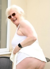 Naked granny with glasses is uploading her granny porn photos in our free gallery