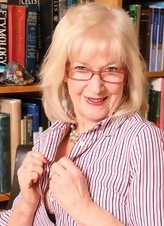 Granny In Lingerie And Red Skirt