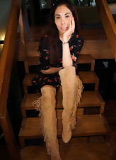 Hairy Pussy Brunette Stairs Gallery