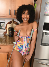 Cleaning Tease With Thong Pics