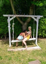Lesbian Lickfest On The Lawn