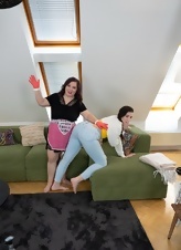 Mature Maid Girl-On-Girl Action