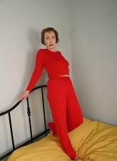 Red Pajama Striptease Mature Pics