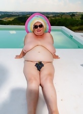 BBW Granny Hairy Pussy Swimsuit Pics