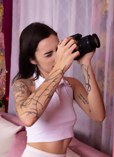 Hairy Tattooed Babe Pussy Play Nude Photos Gallery