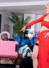 Mature Gilf Red Dress Interracial Fuck Pics