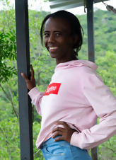 Shy Ebony Bush Outdoor Nude Gallery
