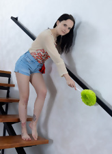 Brunette Hairy Pussy Nude Strip Pics Gallery