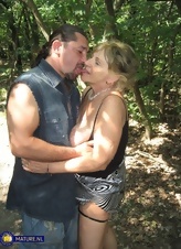 Mature Outdoor Forest Kissing Gallery