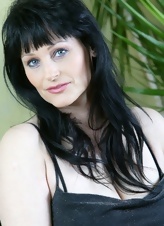 Dark-Haired Mature Woman Posing In Dress Pics