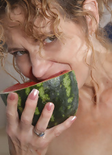 Mature Nude Playing With Watermelon Pics