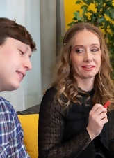 Mature Woman In Black Lingerie Pics