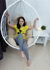 Natural Hairy Babe Nude In Cozy Chair Gallery