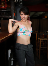 Bar Strip Hairy Pussy Mature Solo Tease Gallery