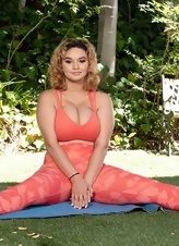 Busty Yoga Nude Posing Pictures