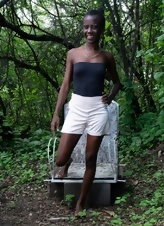 Hairy Ebony Babe Naked In Nature Gallery