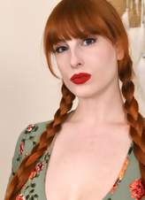 Milf Redhead Spreads Hairy Pussy Pics