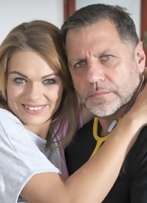 Young Blonde Teases Mature Lover Pictures