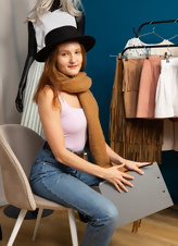 Closet Strip Nude Hairy Brunette Photos