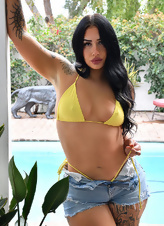 Milf Poolside Striptease Photo Gallery