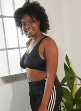 Black Curvy Babe Hairy Bush Solo Tease Gallery