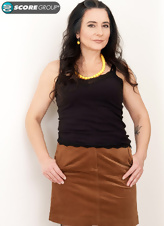 Mature Milf Solo Dildo Play Fishnet Tease Pics