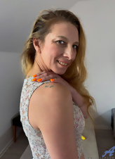 Mature Nude Pics Solo Tease with Dildo Play