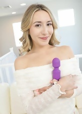 Naked Tease Gallery With Wand And Shaved Pussy