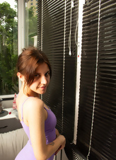 Natural Tits Solo Tease Photos on Cozy Balcony