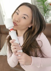 Asian Solo Tease Vibrator Gallery With Pussy Out