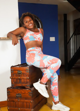 Ebony Mature Babe Nude Solo Tease Photos