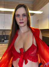 Mature MILF Kitchen Dildo Play Pictures