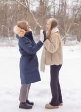 Snowy Cabin Lesbian Tease Gallery Pussy Lick