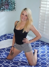 Naked Babe Natural Tits Spread Gallery