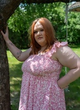Mature Redhead Big Tits Outdoor Photos