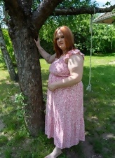 Mature Redhead Big Tits Outdoor Photos