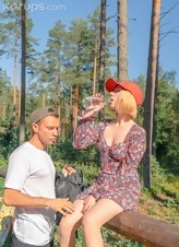 Outdoor Nude Blonde Babe Photos | Raw Blowjob