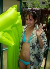 Backyard Babe Solo Nude Tease Photos