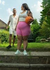 Interracial Blowjob Pictures With Curvy Big Tits