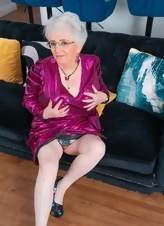 Mature Granny Lingerie Tease