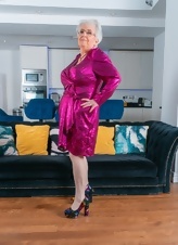 Mature Granny Lingerie Tease