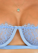 Sexy Solo Toy Gallery With Blue Lace Tease
