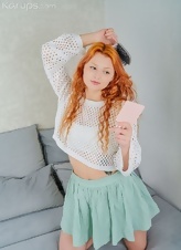 Redhead Nude Couch Tease