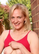 Naked Milf Teases With Bush Outdoor