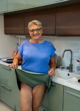 Mature Solo Tease Gallery Skirt Lift & Panties